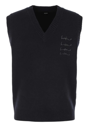 We11done logo-embellished vest - Blue
