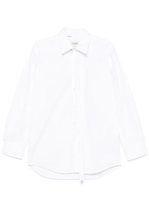 Róhe deconstructed cotton shirt - White