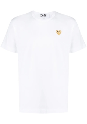 Comme Des Garçons Play embroidered logo cotton T-shirt - White