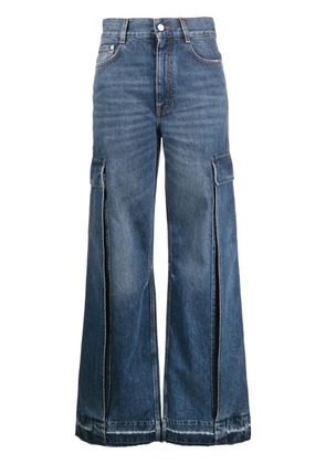 Stella McCartney wide-leg cargo jeans - Blue