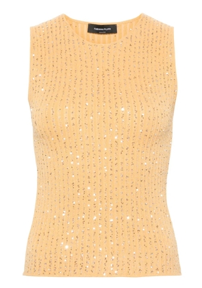 Fabiana Filippi sequin-embellished tank top - Yellow