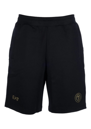 Ea7 Emporio Armani logo-patch track shorts - Black