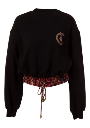 Just Cavalli cotton sweatshirt - Black