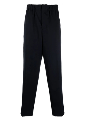 Jil Sander elasticated-waistband tapered trousers - Blue