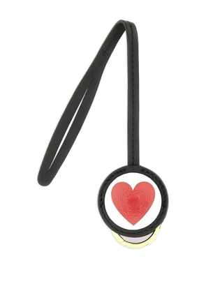 Moschino heart-motif keyring - Black
