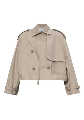 Stella McCartney cropped trench jacket - Neutrals
