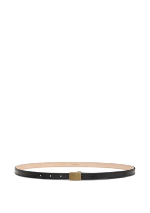LEMAIRE textured-buckle leather belt - Black