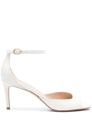 Stuart Weitzman 75mm Nudistia sandals - White
