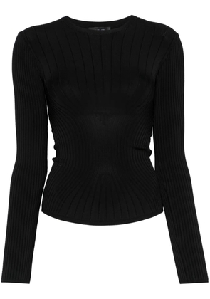 Mugler sculpting knit top - Black
