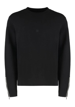 Givenchy zip-cuff wool sweater - Black