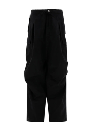 Alexander McQueen pleated cargo trousers - Black