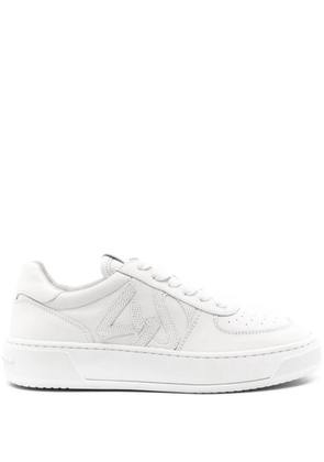 Stuart Weitzman Courtside Monogram leather sneakers - White