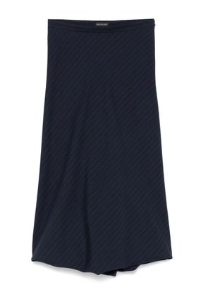 Balenciaga striped midi skirt - Blue