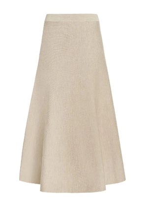Gabriela Hearst Freddie midi skirt - Neutrals