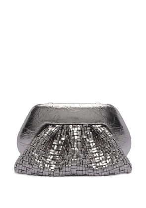 Themoirè magnetic-closure bag - Silver