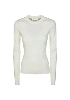 Victoria Beckham long-sleeve ribbed T-shirt - Neutrals