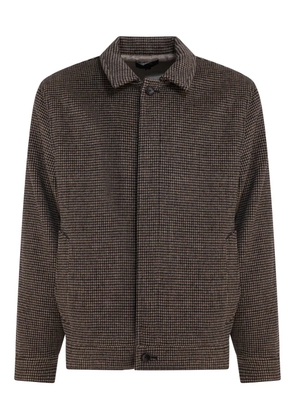 Vince checked bomber jacket - Brown