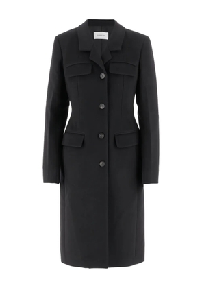 Ferragamo button-fastening flap-pocket coat - Black