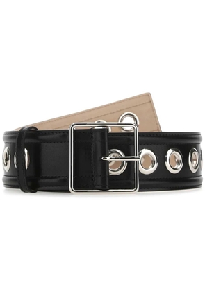 Alexander McQueen eyelet-detail 50mm belt - Black