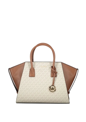 Michael Kors Avril logo-plaque tote bag - Brown