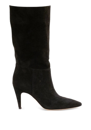 Gianvito Rossi 85mm suede pointed-toe boots - Black