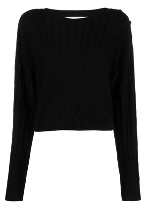 Ba&Sh Jynx ribbed cropped jumper - Black