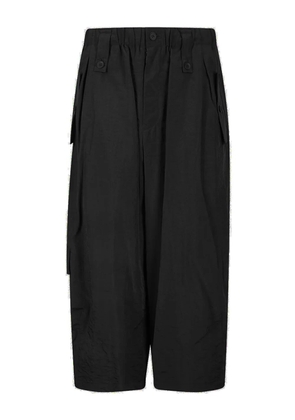 Yohji Yamamoto flap-pocket shorts - Black