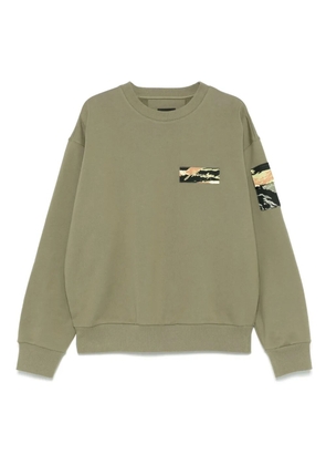 Givenchy camo-patches sweatshirt - Green