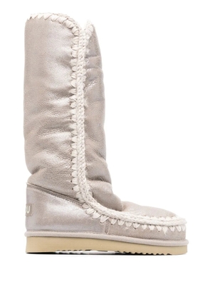 Mou metallic leather boots - Neutrals