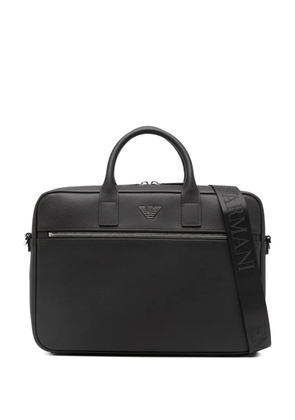 Emporio Armani zip briefcase - Black