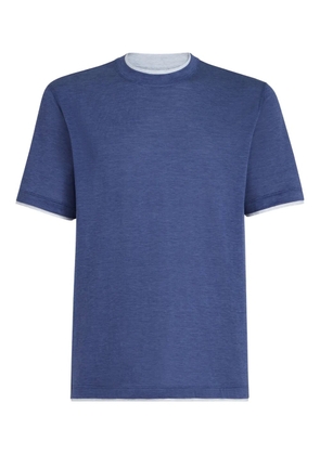 Brunello Cucinelli crew-neck short-sleeve T-shirt - Blue