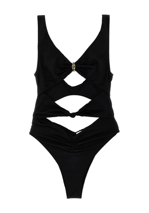 Elisabetta Franchi knot-detail swimsuit - Black