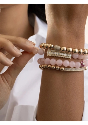 Sydney Evan diamond beaded bracelet - Gold