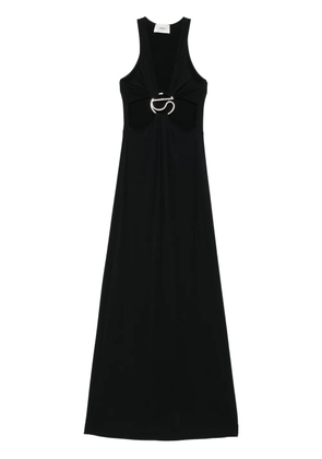 Coperni C-logo cut-out maxi dress - Black