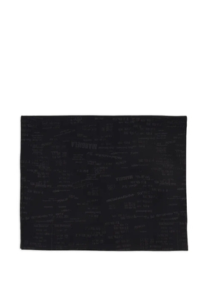 MM6 Maison Margiela jacquard logo scarf - Black