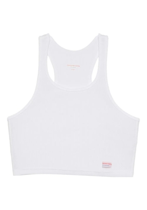 Alexander Wang racerback cropped tank top - White