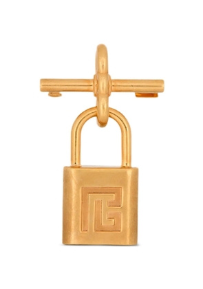 Balmain padlock key brooch - Gold