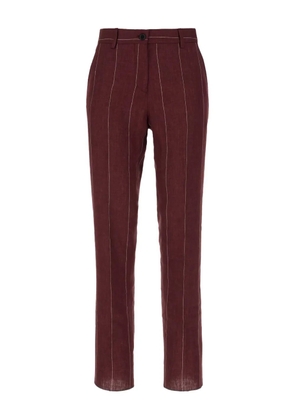 COLAMARINO pinstriped suit - Red