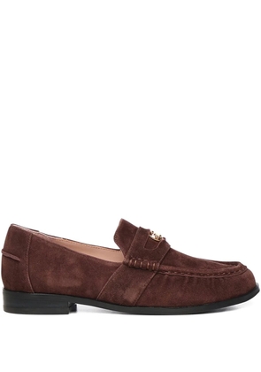 Coccinelle C-penny suede loafers - Brown