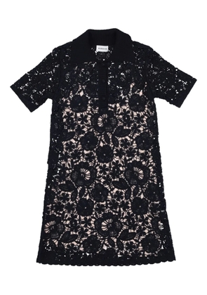 P.A.R.O.S.H. floral-embroidered dress - Blue