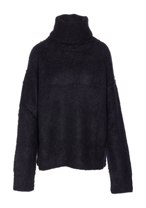 Uma Wang high-neck long-sleeve sweater - Black