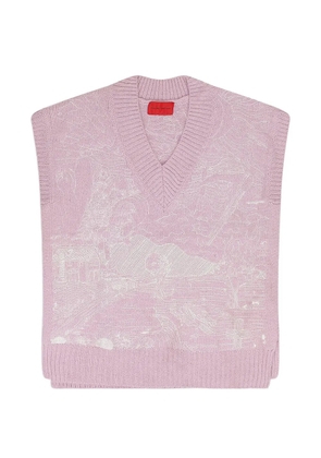 Who Decides War V-neck vest - Pink