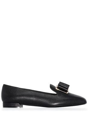 Ferragamo Zaneta double-bow moccasins - Black