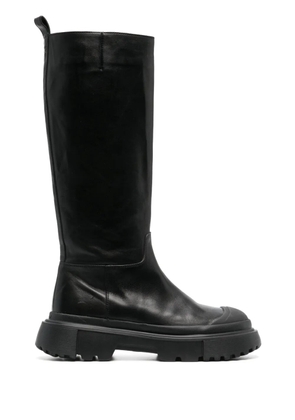 Hogan Stivale leather boots - Black