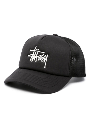 Stüssy logo-embroidered cotton cap - Black