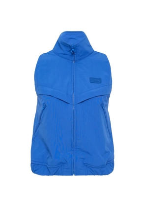 pushBUTTON zip-up gilet - Blue