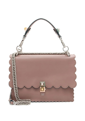 Fendi Pre-Owned medium Kan I studded scalloped leather tote bag - Pink