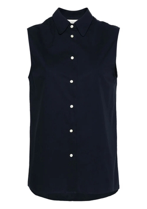 Officine Generale poplin organic-cotton shirt - Blue