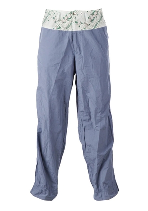 Kolor printed waistband trouser - Blue