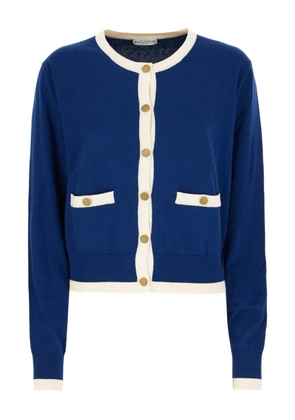 Ballantyne buttoned cropped cardigan - Blue